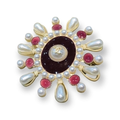 Trâm, Ghim Cài Áo HimHip Chữ X Nhỏ Mặt Tròn Thanh Lịch HKCC Mix Trai 6cm