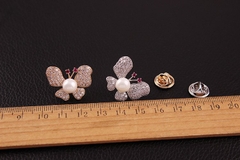 Pin Cài Áo HimHip Bướm Cánh Sang Trọng HKCC Mix Trai 2*2,5cm