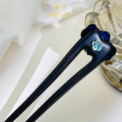 Trâm Cài Tóc HimHip Tam Liên Ngọc Phượng 13.5cm Kèm Hộp Phụ Kiện Áo Dài