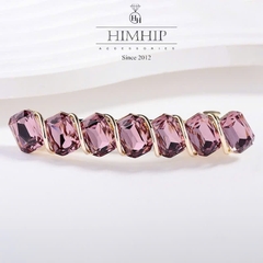 Kẹp Bấm HimHip HKCC Hàng Đá Phale Phối Xoắn Hợp Kim Cao Cấp 8.5*1.8cm