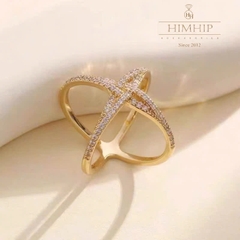 Cài Khăn 4 Chấu HimHip Size Nhỏ Phối Đá Phale Thanh Lịch 1.7*2cm