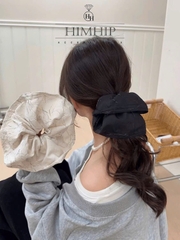 Scunchies HimHip Vải Vân Nhám Thanh Lịch 16~21cm