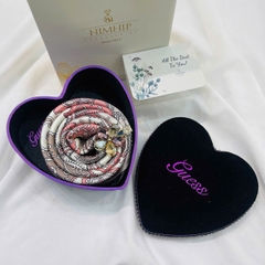 Set Quà Valentine HimHip Khăn Lụa Vuông Cao Cấp 65x65cm & Kẹp Bấm Kèm Túi Hộp Thiệp - 130
