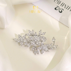 Ghim, Cài Áo HimHip HKCC Chùm Hoa Phale 5 Cánh Thanh Lịch 6x3,2cm
