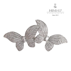 Kẹp Bấm HimHip HKCC Bướm Lá Phale Thanh Lịch 7x3.5cm