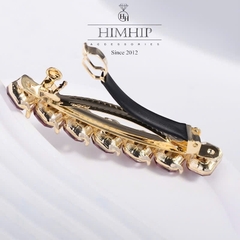 Kẹp Bấm HimHip HKCC Hàng Đá Phale Phối Xoắn Hợp Kim Cao Cấp 8.5*1.8cm