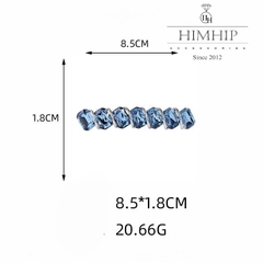 Kẹp Bấm HimHip HKCC Hàng Đá Phale Phối Xoắn Hợp Kim Cao Cấp 8.5*1.8cm