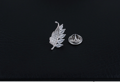 Pin Cài Áo HimHip Chiếc Lá Thanh Lịch HKCC Đính Phale 1x2cm