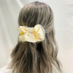 Scrunchies HimHip Phối Vải Voan Nhún Mix Vòng Phale Đính Giả Trai Tiểu Thư 14cm