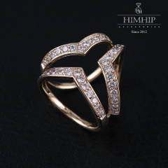 Cài Khăn 3 Chấu HimHip Size To Chữ T Sang Trọng HKCC Đính Phale 2x2.3cm