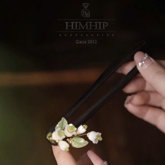 Trâm Cài Tóc HimHip Hoa Chuông Nụ Phale Cao Cấp 13cm Kèm Hộp Phụ Kiện Áo Dài