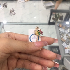 Pin Cài Áo HimHip Chim Hạc Nhiều Màu Sang Trọng HKCC Đính Phale 1,5*2,5cm