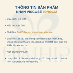 Khăn Viscose HimHip 90x90cm Khăn Quàng Quà Tặng Khăn - 95