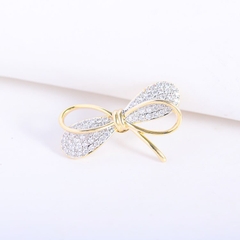 Pin Cài Áo HimHip Thắt Nơ Vàng Thanh Lịch HKCC Đính Phale 2.5cm