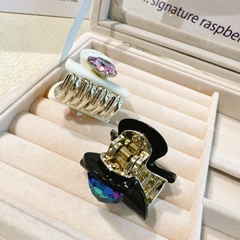 Kẹp Càng Cua HimHip Composite Phối Phale Trái Tim Sang Trọng 8 Răng 3x3.5cm