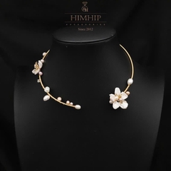Kiềng Cổ HimHip Trai Dị Ngọc Mai Kết Tầm Xuân 15cm Phụ Kiện Áo Dài
