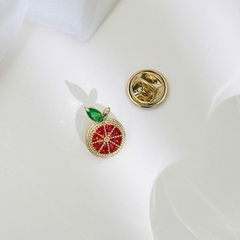 Pin Cài Áo HimHip Quả Cam Nhỏ Xinh Xắn HKCC Đính Phale 1*1,5cm