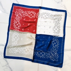 Set Quà Tặng Khăn Lụa Vuông Khổ 53 Kèm Cài Áo - 46