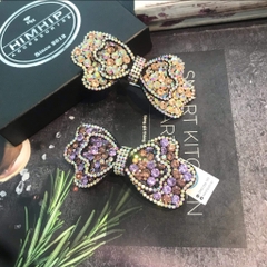 Kẹp Bấm HimHip Đính Đá Nhiều Màu Hình Nơ Thanh Lịch 9cm
