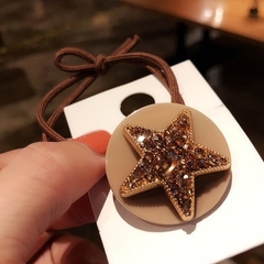 Dây Cột Tóc HimHip Mặt Sao Đá Cá Tính 3.5cm