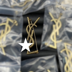 Trâm, Ghim Cài Áo HimHip Hình Chữ YSL Sang Trọng HKCC 3*7cm