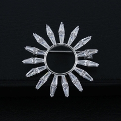 Trâm, Ghim Cài Áo HimHip Vòng Tròn Cánh Thưa Thanh Lịch HKCC Đính Phale 3,5cm