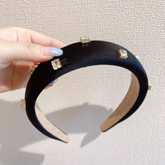 Bờm HimHip Phối Vải Đính Đá Phale Vuông Sang Trọng 3.5cm