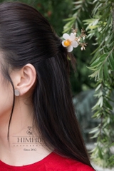 Trâm Cài Tóc HimHip HKCC Cành Mai Nụ Vàng 16.5*4.5cm Kèm Hộp Phụ Kiện Áo Dài
