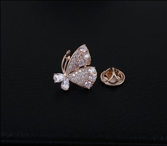 Pin Cài Áo HimHip Bướm Cánh Đôi Thanh Lịch HKCC Đính Phale 2cm