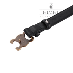 Dây Lưng HimHip Da Thật Mặt Chữ C Sang Trọng 2.5x99cm