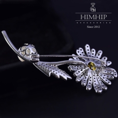 Trâm, Ghim Cài Áo HimHip Cúc Họa Mi Thanh Lịch HKCC Mix Trai 3*6cm