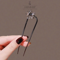 Trâm Cài Tóc HimHip HKCC Hoa Phale 5 Cánh 2.2cm Thanh Lịch 11*2.5cm Kèm Hộp Phụ Kiện Áo Dài