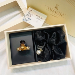 Set Quà HimHip Kẹp Càng Cua & Dây Buộc Tóc Kèm Túi Hộp Thiệp - 54