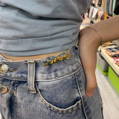 Trâm, Ghim Cài Kim Băng HimHip Kết Đá Nhỏ Sang Trọng HKCC Đính Hạt Cườm 5.5-7.5cm