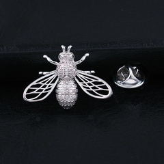 Pin Cài Áo HimHip Nam Nữ Ong Chúa Thanh Lịch HKCC Đính Phale 2*3cm
