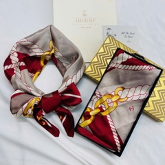 Khăn Lụa Cao Cấp HimHip 65x65cm Khăn Quàng Quà Tặng Khăn - 50