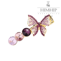 Kẹp Mái HimHip Đính Đá  Phale Hình Bướm Sang Trọng 0.7x4.7cm