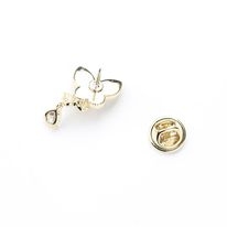 Pin Cài Áo HimHip Đôi Bướm Khảm Trai Sang Trọng HKCC Đính Phale 1,5*2,3cm