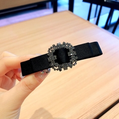 Kẹp Bật HimHip Nơ Vải Phối Mặt Đá Sang Trọng 1.5x10cm