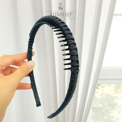 Bờm Tóc Tag HimHip Composite Xoắn Vải Thanh Lịch 1.3cm