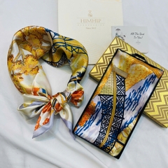 Khăn Lụa Cao Cấp HimHip 65x65cm Khăn Quàng Quà Tặng Khăn - 43