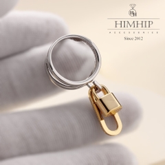 Cài Khăn Ống HimHip Size To Charm Ổ Khóa Nhỏ Thanh Lịch HKCC 2x2cm
