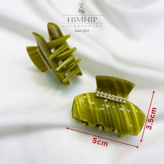Kẹp Càng Cua HimHip Composite Phối Màu Loang Nghệ Thuật 3.5x5cm