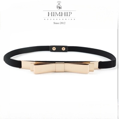 Dây Lưng HimHip Chun Mix Thanh Hợp Kim Hình Nơ Sang Trọng 1.5x68cm