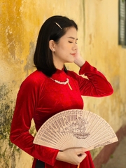 Kiềng Cổ HimHip Trai Dị Ngọc Kết Dị Châu Cao Cấp 15cm Phụ Kiện Áo Dài
