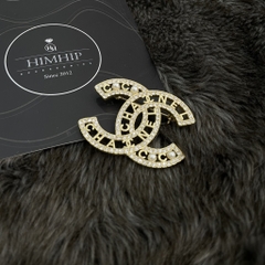 Trâm, Ghim Cài Áo HimHip Chữ X Vàng Lồng Chữ Sang Trọng HKCC Mix Trai 4x5cm