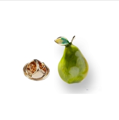 Pin Cài Áo HimHip Quả Lê Đáng Yêu HKCC Phủ Bóng 1,2*1,7cm
