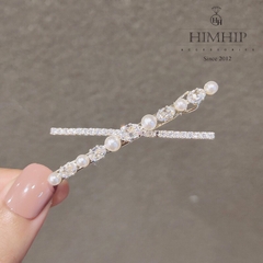 Kẹp Mái HimHip Đính Đá Phale Dáng Chữ X Nhẹ Nhàng 7x4cm