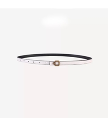 Dây Lưng HimHip Da Thật Khoá Sọc Vuông Thanh Lịch 1.5x93.5cm