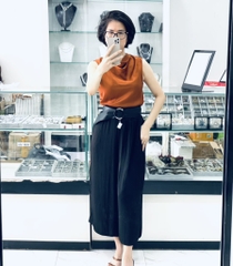 Dây lưng da miếng 1mặt khoá tròn sang trọng 5.2-6.6*98cm